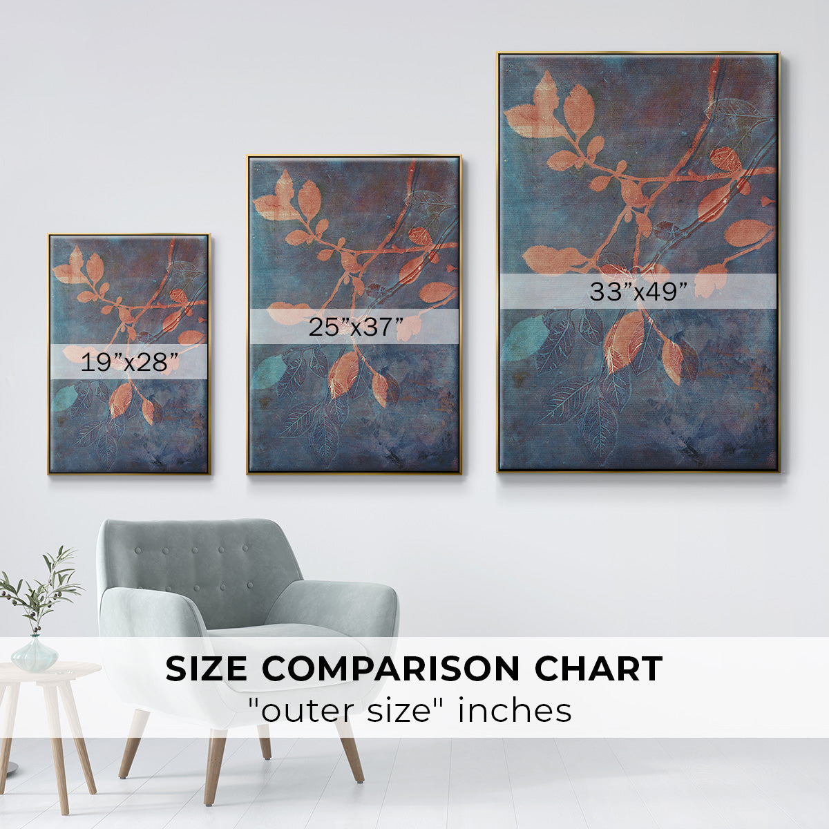 Branching Out XVIII - Floater Framed Canvas Print