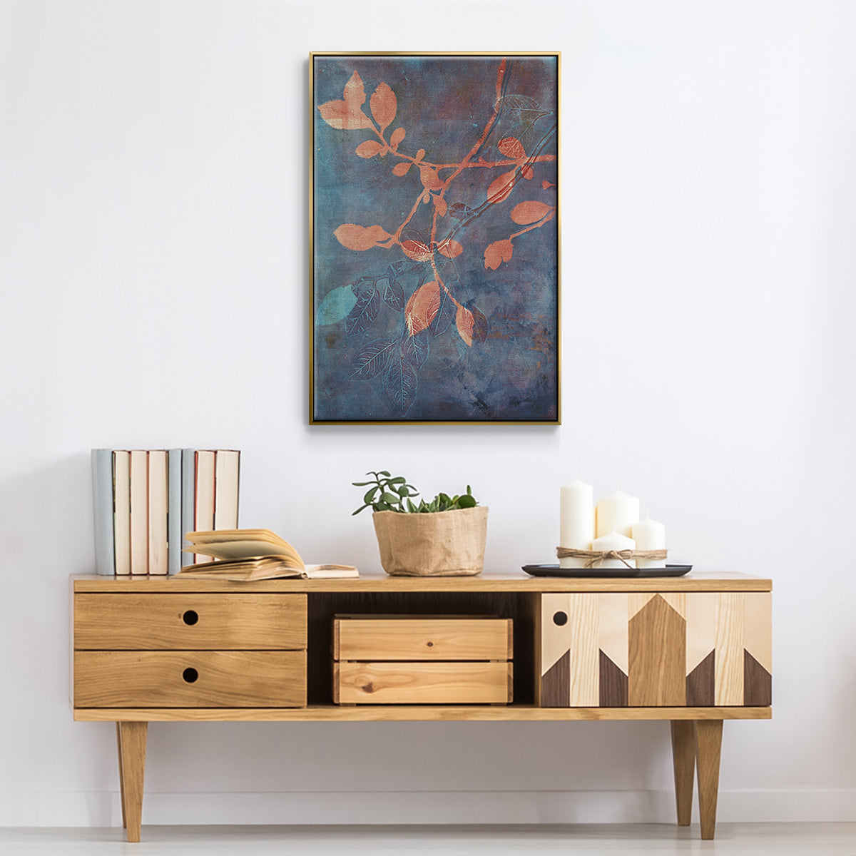 Branching Out XVIII - Floater Framed Canvas Print