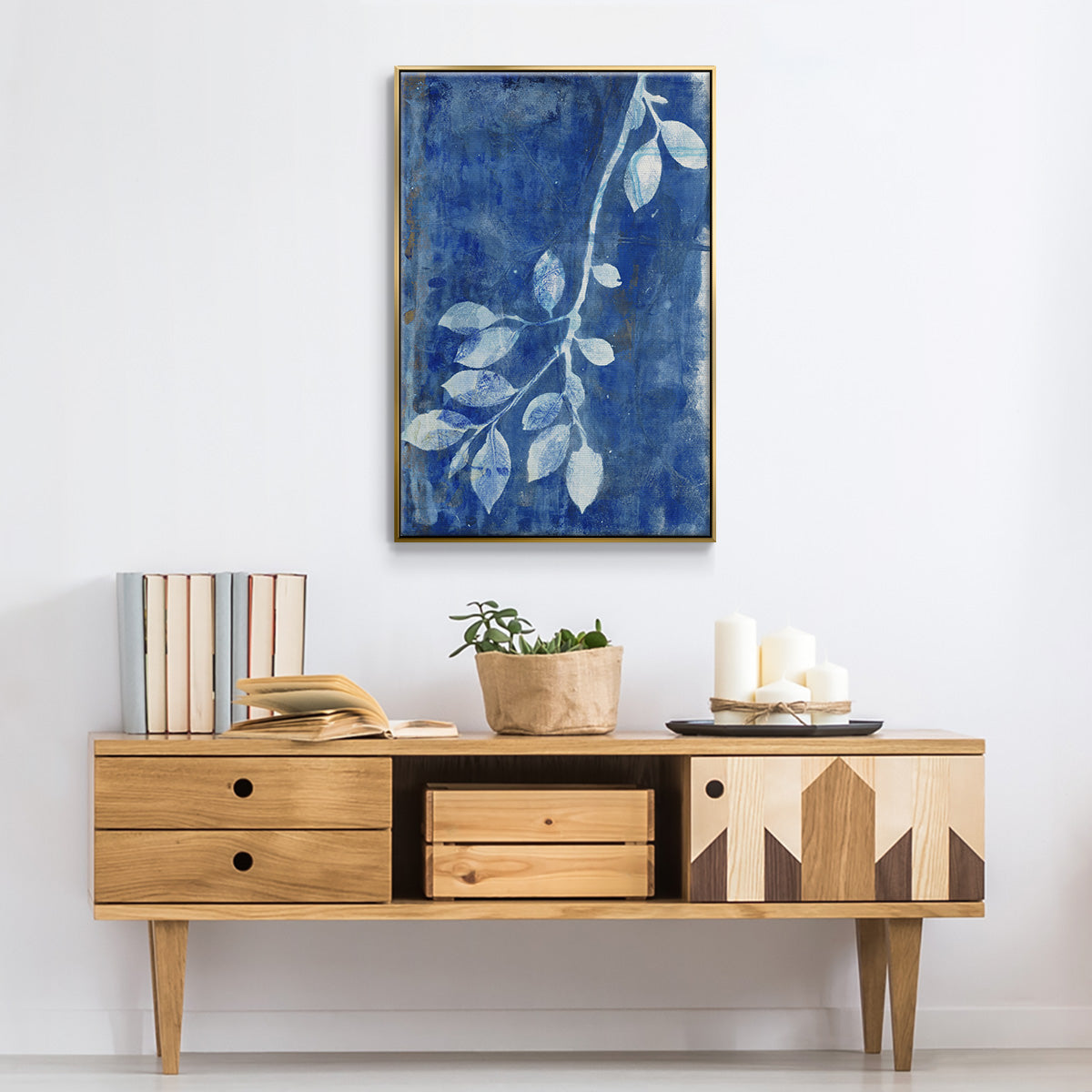 Branching Out XIX - Floater Framed Canvas Print