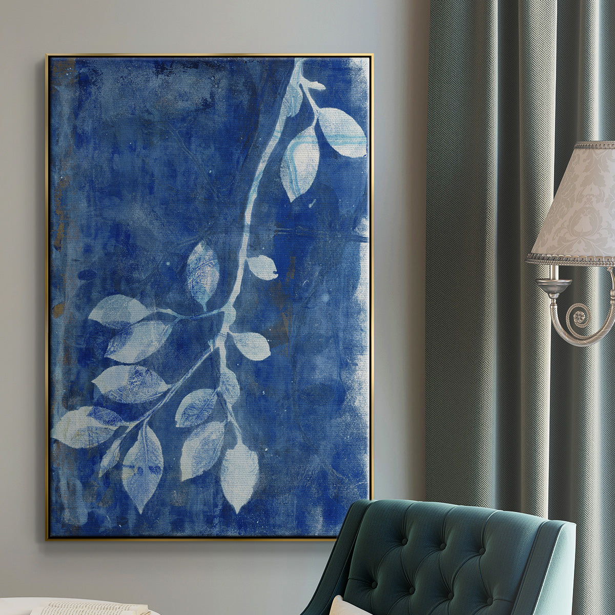 Branching Out XIX - Floater Framed Canvas Print