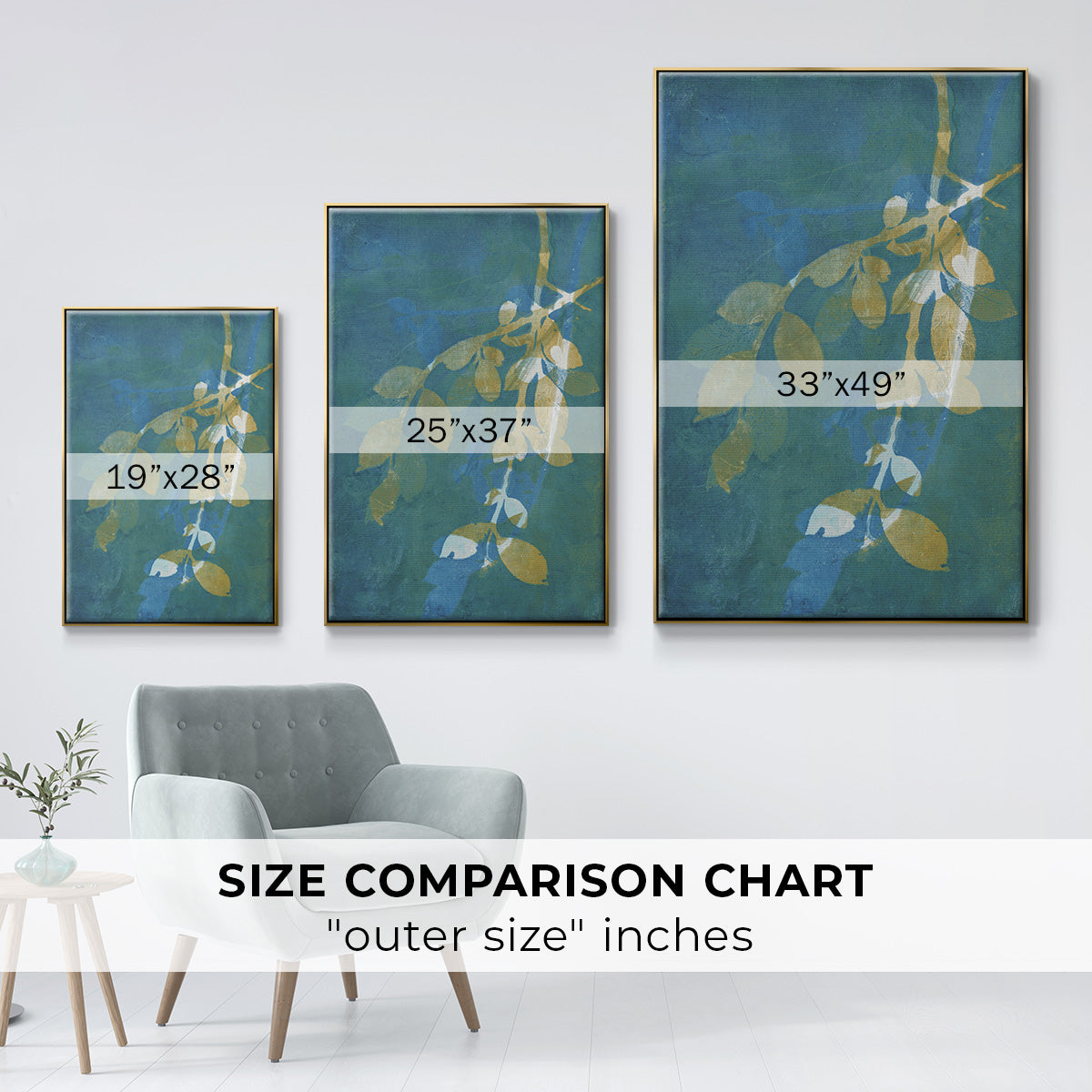 Branching Out XX - Floater Framed Canvas Print