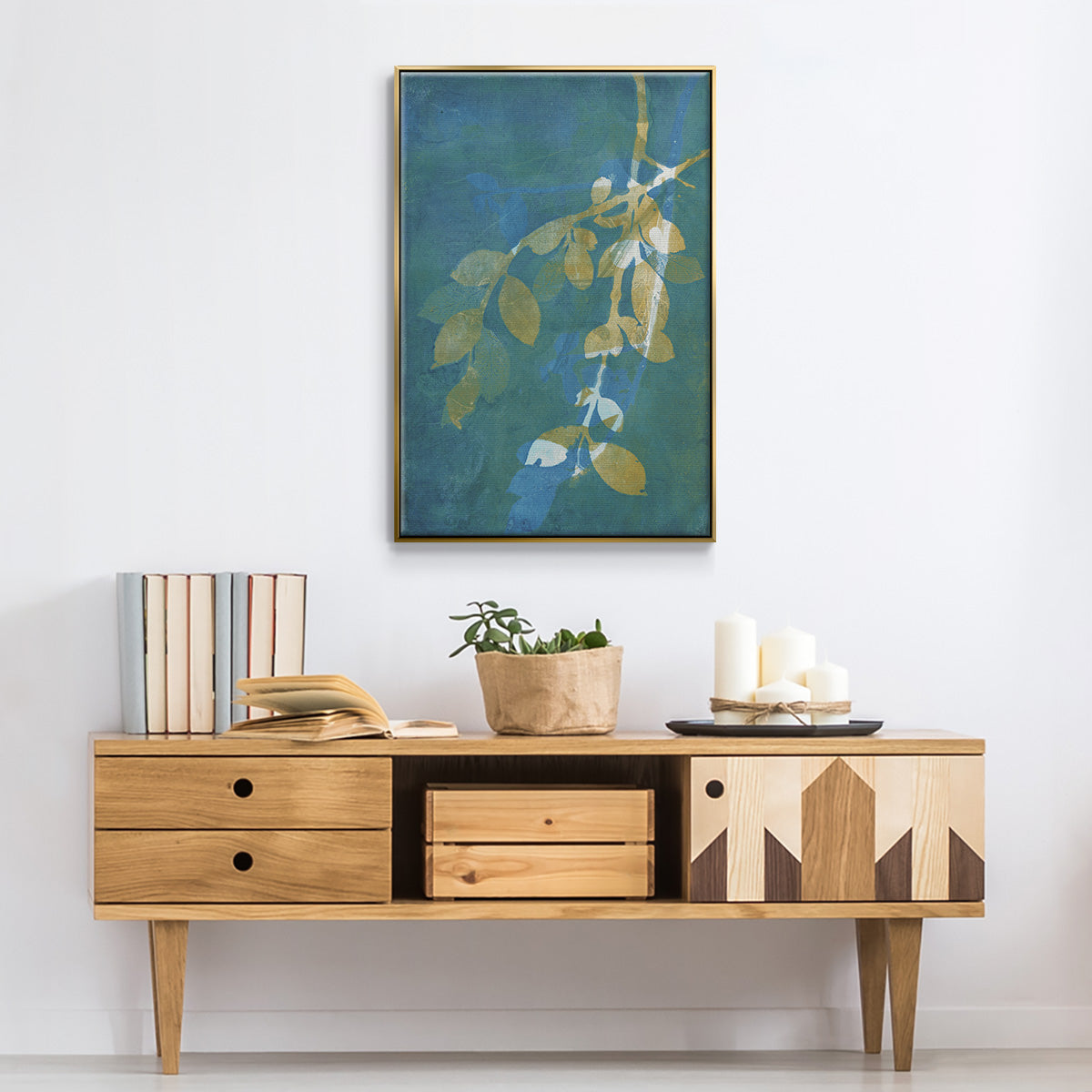 Branching Out XX - Floater Framed Canvas Print