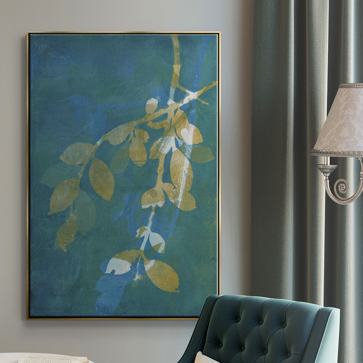 Branching Out XX - Floater Framed Canvas Print