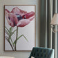 Paris Poppy - Floater Framed Canvas Print