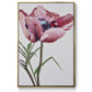 Paris Poppy - Floater Framed Canvas Print