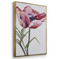 Paris Poppy - Floater Framed Canvas Print
