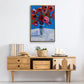 Poppies - Floater Framed Canvas Print