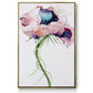 Paris Poppy II - Floater Framed Canvas Print