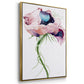 Paris Poppy II - Floater Framed Canvas Print