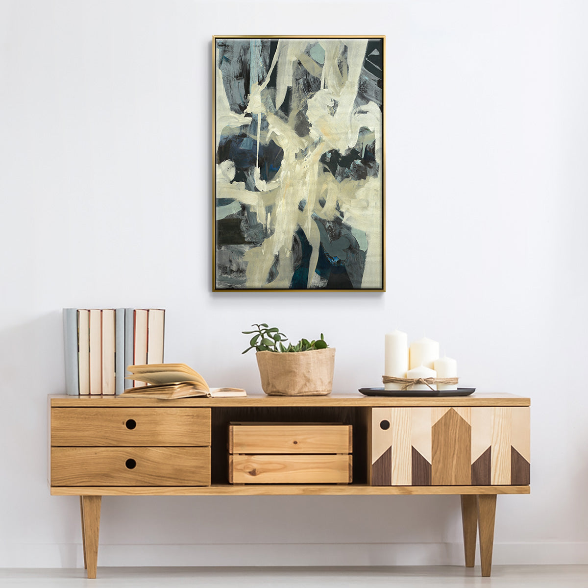 Bearers - Floater Framed Canvas Print