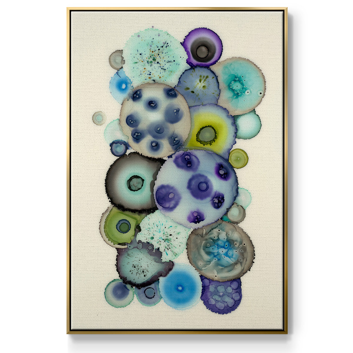 Geodes II - Floater Framed Canvas Print