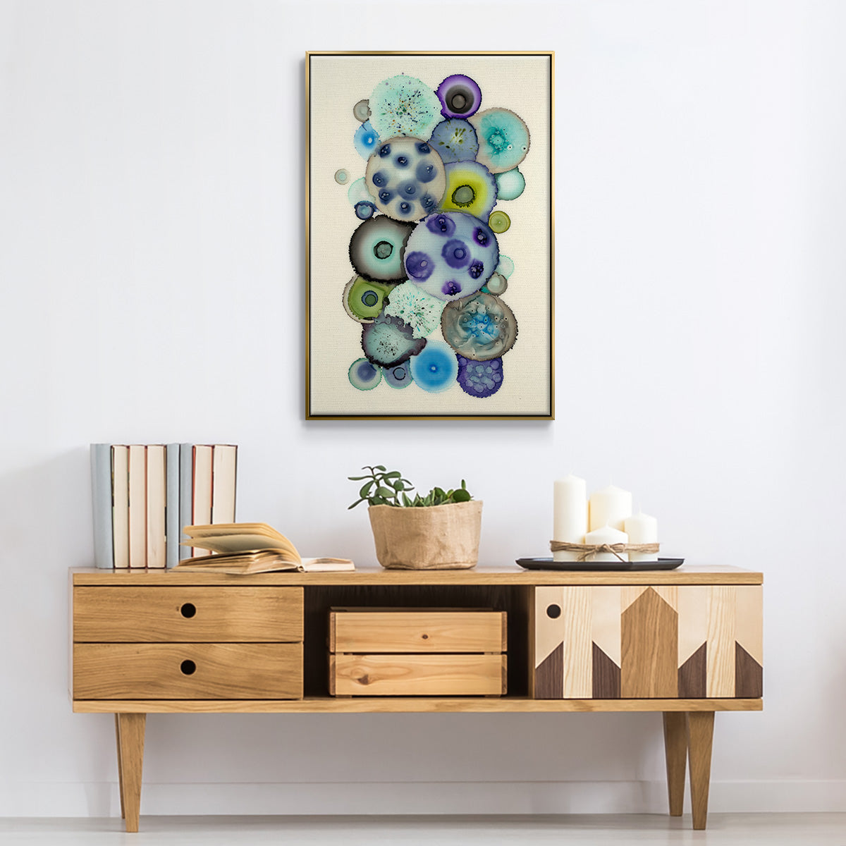 Geodes II - Floater Framed Canvas Print