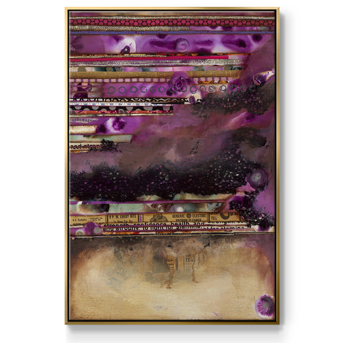 Fuschia on Fire - Floater Framed Canvas Print