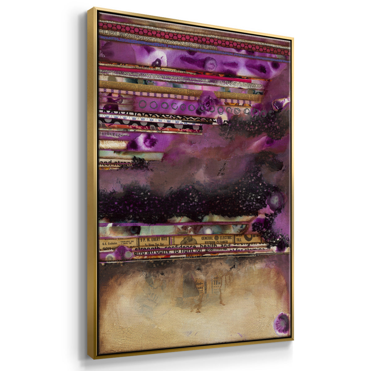 Fuschia on Fire - Floater Framed Canvas Print