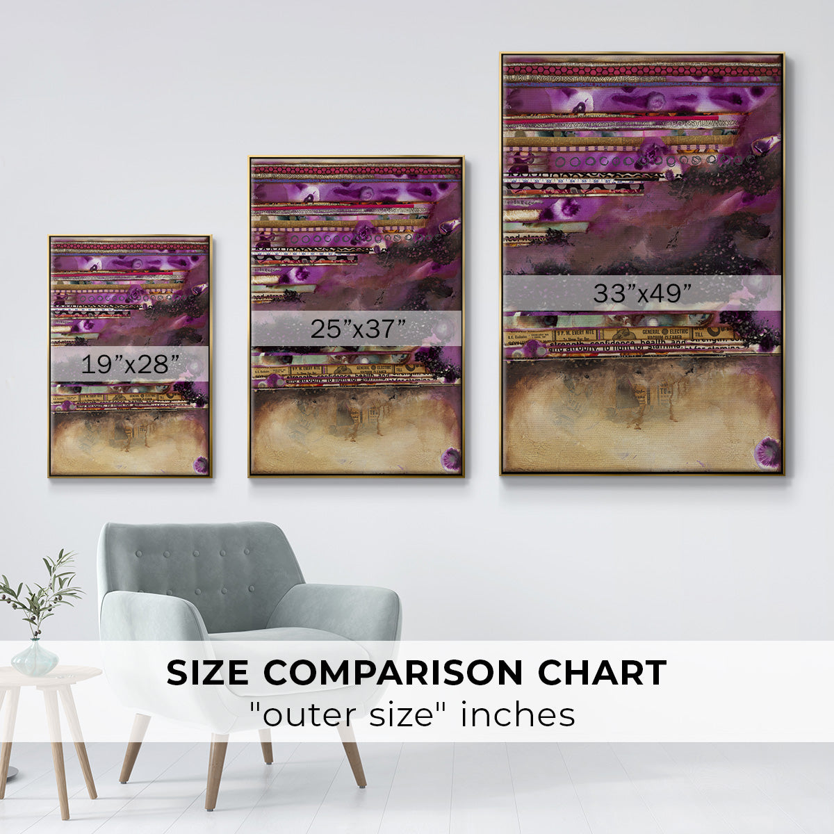 Fuschia on Fire - Floater Framed Canvas Print
