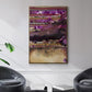 Fuschia on Fire - Floater Framed Canvas Print