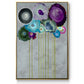 Silver Bouquet - Floater Framed Canvas Print
