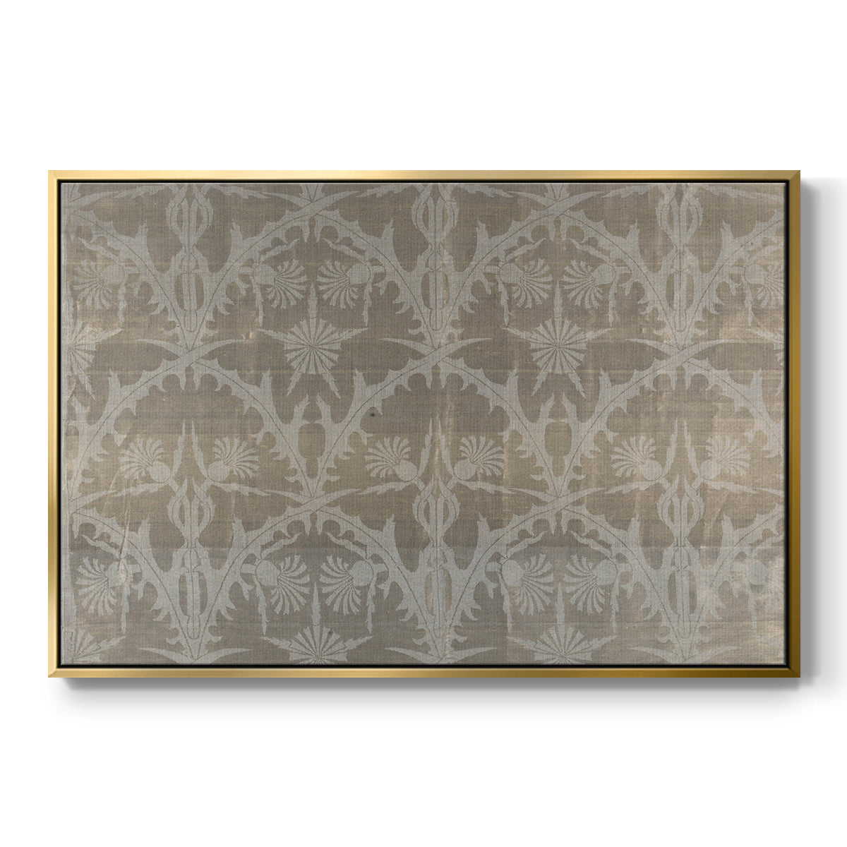 Vintage Abstract Print XIII - Floater Framed Canvas Print