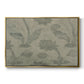 Vintage Abstract Print XV - Floater Framed Canvas Print
