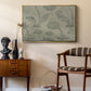 Vintage Abstract Print XV - Floater Framed Canvas Print
