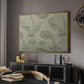 Vintage Abstract Print XV - Floater Framed Canvas Print