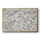 Vintage Abstract Print XVI - Floater Framed Canvas Print