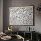 Vintage Abstract Print XVI - Floater Framed Canvas Print