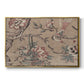 Vintage Abstract Print XVIII - Floater Framed Canvas Print