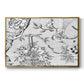 Vintage Abstract Print XIX - Floater Framed Canvas Print