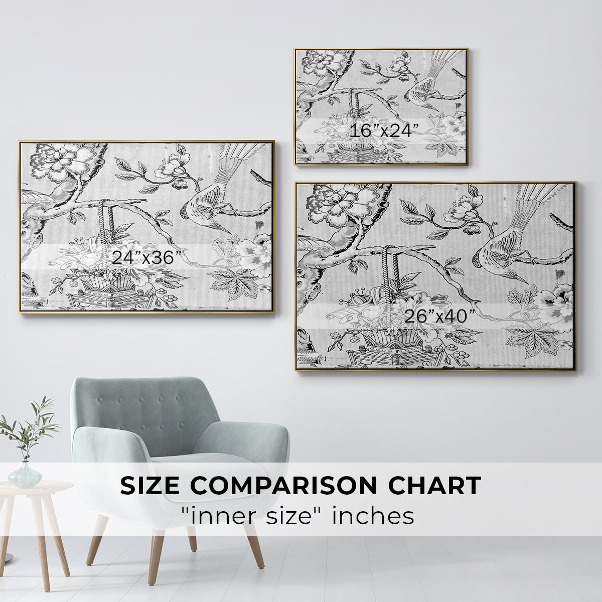 Vintage Abstract Print XIX - Floater Framed Canvas Print