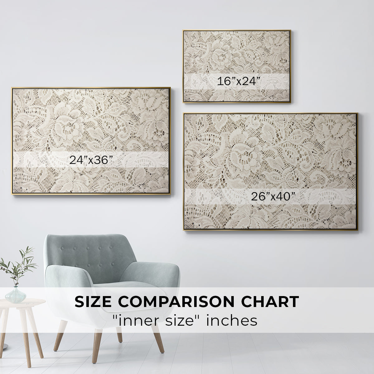 Vintage Abstract Print XX - Floater Framed Canvas Print