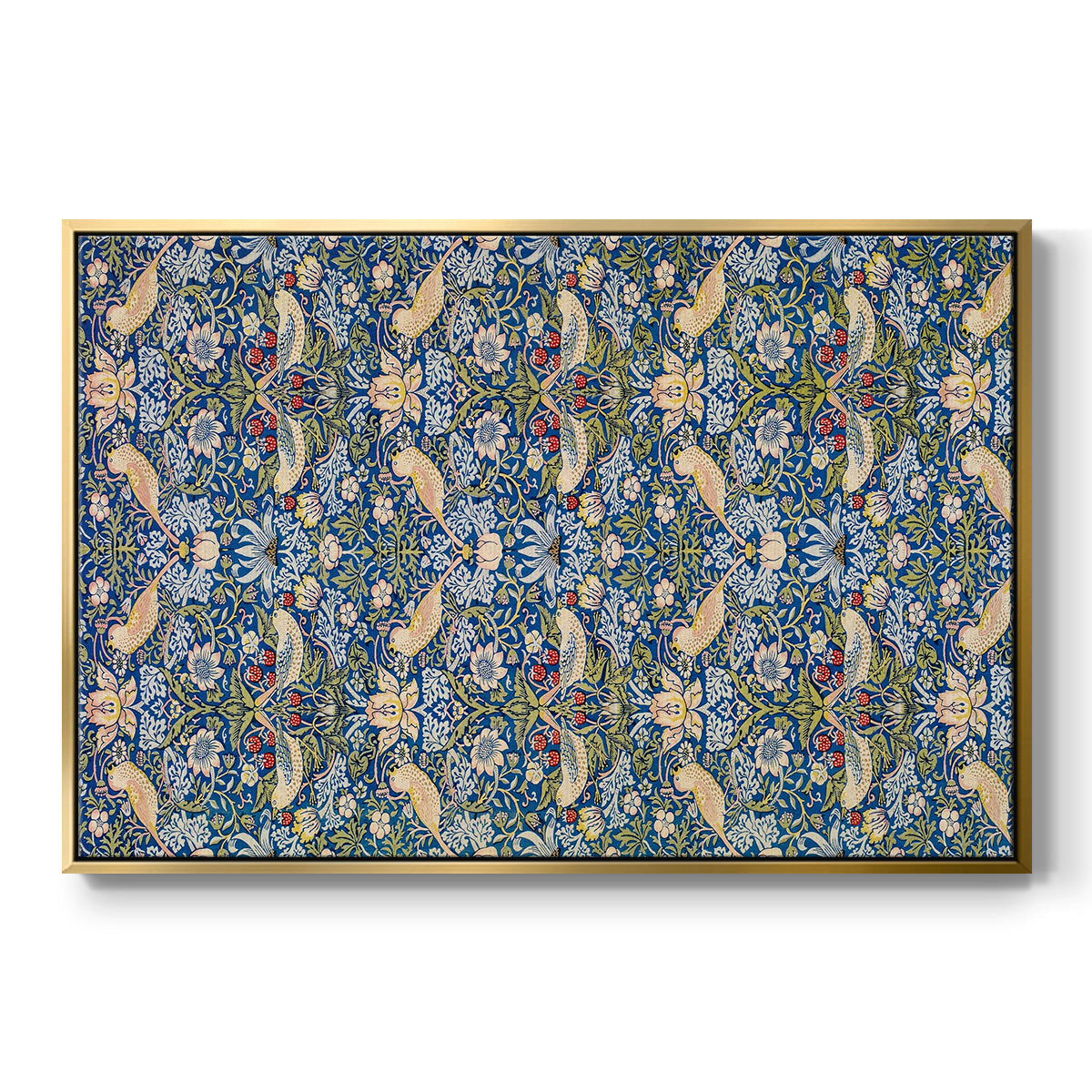 Vintage Abstract Print XXI - Floater Framed Canvas Print