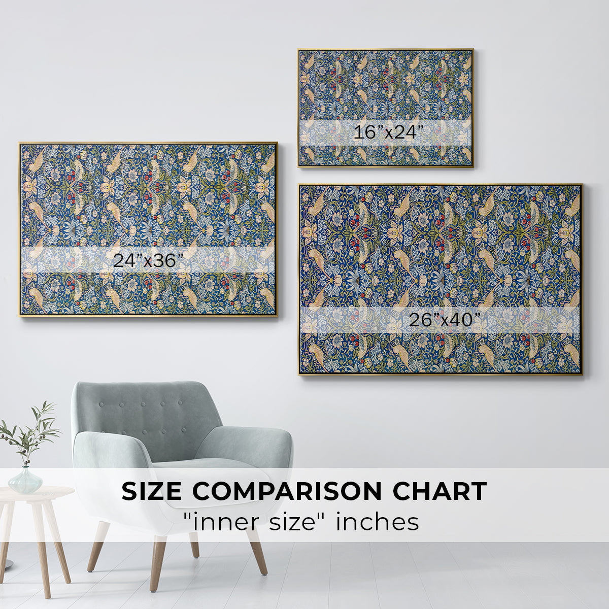 Vintage Abstract Print XXI - Floater Framed Canvas Print