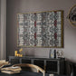 Vintage Abstract Print XXII - Floater Framed Canvas Print