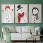 Snowman - Floater Framed Canvas Set