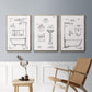 Vintage Bath I - Floater Framed Canvas Set