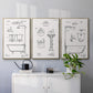 Vintage Bath I - Floater Framed Canvas Set