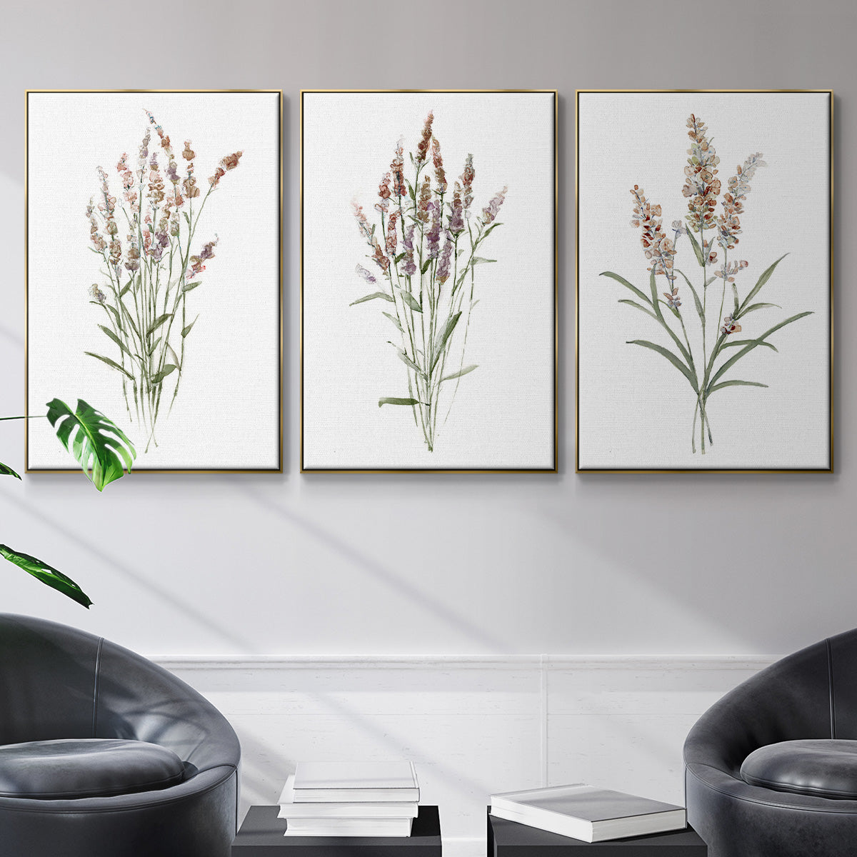 Dainty Botanical I - Floater Framed Canvas Set