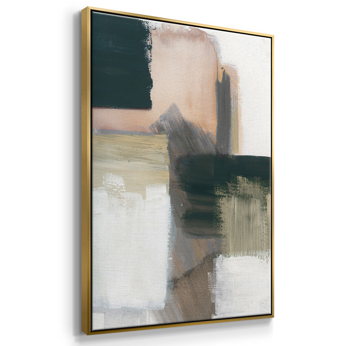 Marble Block Symmetry I - Floater Framed Canvas Set