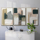 Marble Block Symmetry I - Floater Framed Canvas Set
