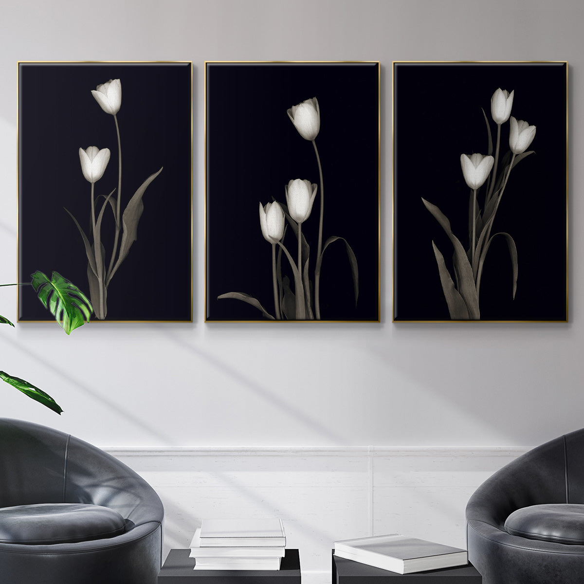 Tulip Pose I - Floater Framed Canvas Set