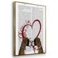 Bear and Hand Heart - Floater Framed Canvas Set