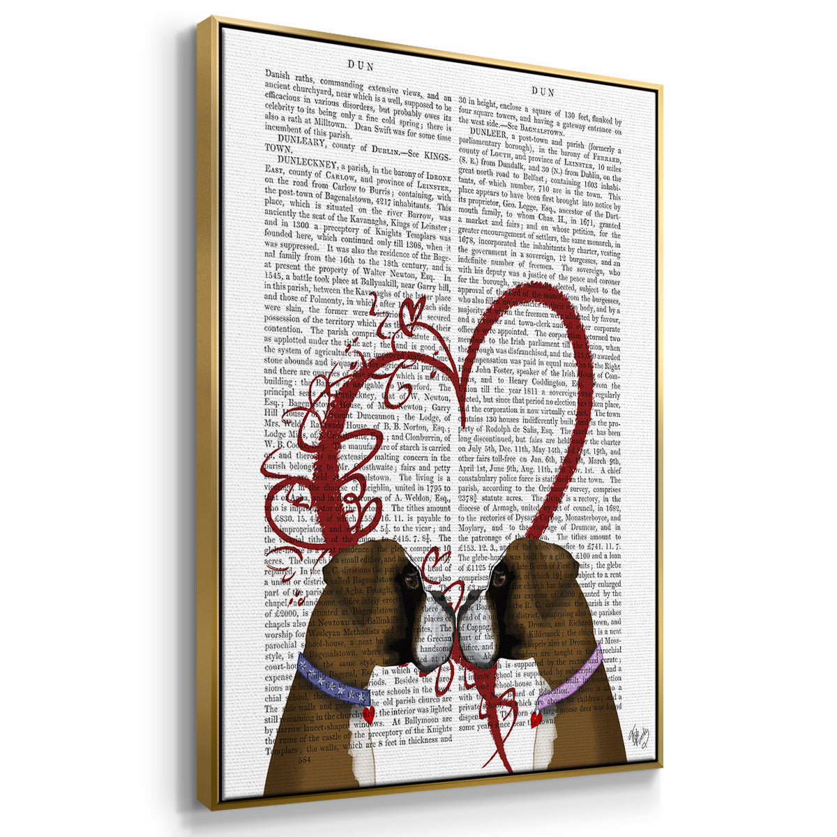 Bear and Hand Heart - Floater Framed Canvas Set