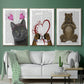 Bear and Hand Heart - Floater Framed Canvas Set