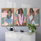 Curly Lady I - Floater Framed Canvas Set