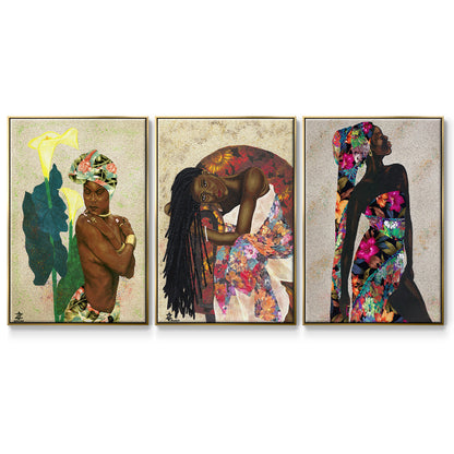 Woman Strong I - Floater Framed Canvas Set