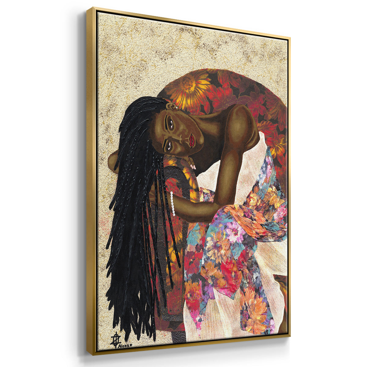 Woman Strong I - Floater Framed Canvas Set