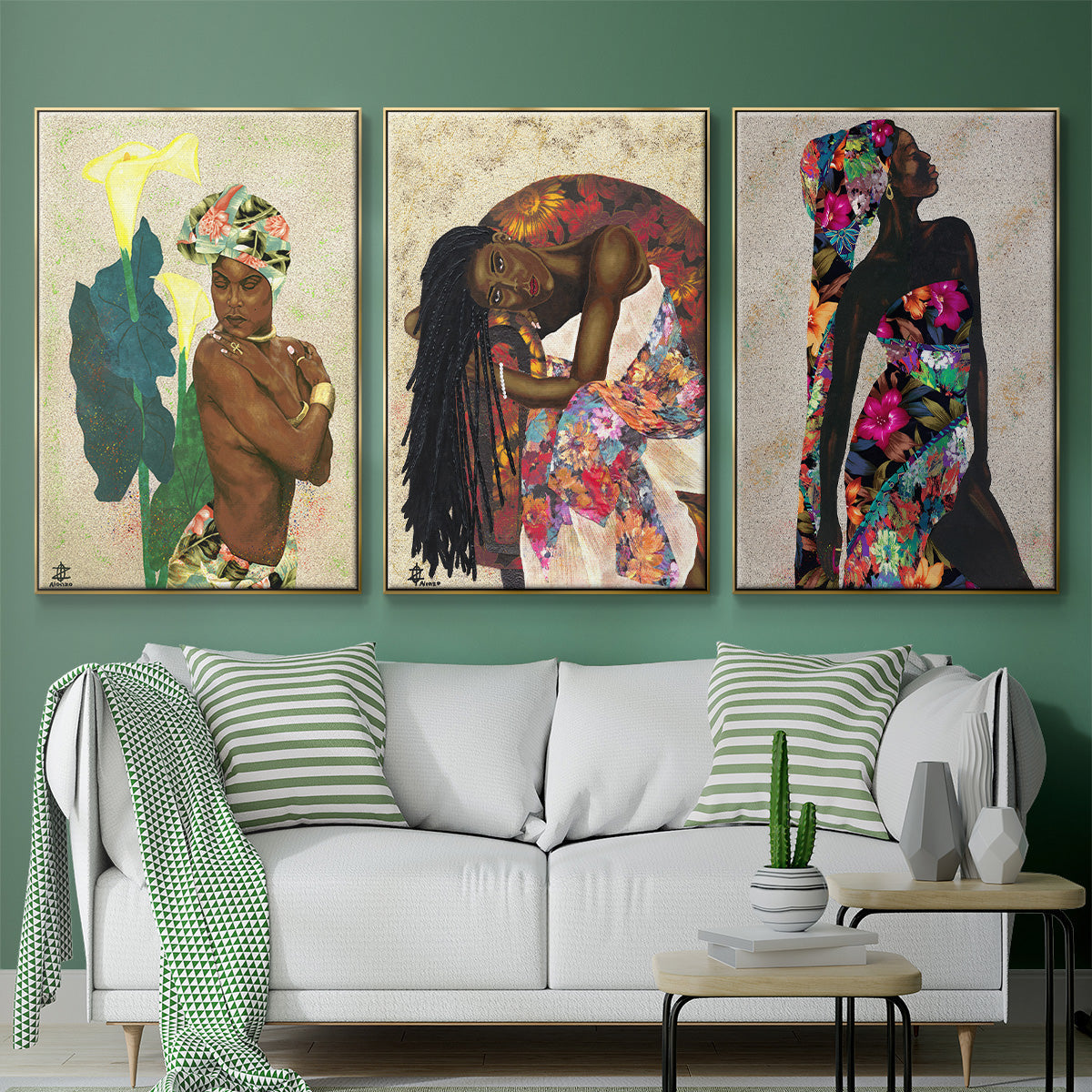 Woman Strong I - Floater Framed Canvas Set