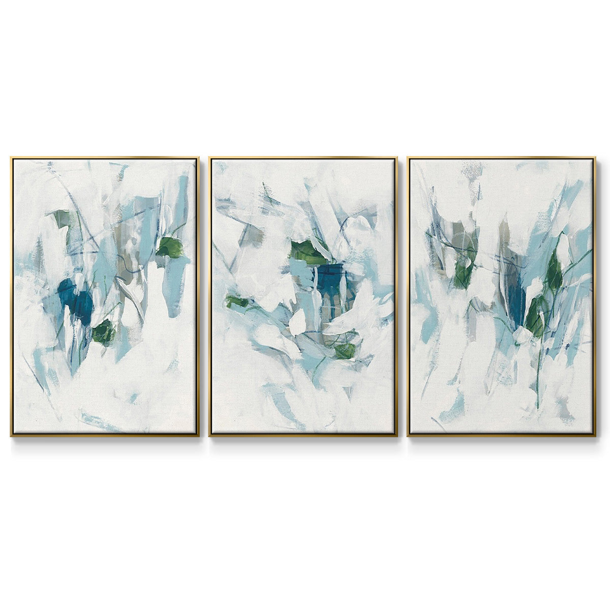Ice Cavern I - Floater Framed Canvas Set