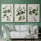 Forest Foliage on Linen I - Floater Framed Canvas Set
